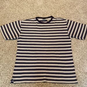 Fieldmaster men’s shirt sleeve t-shirt striped, size L